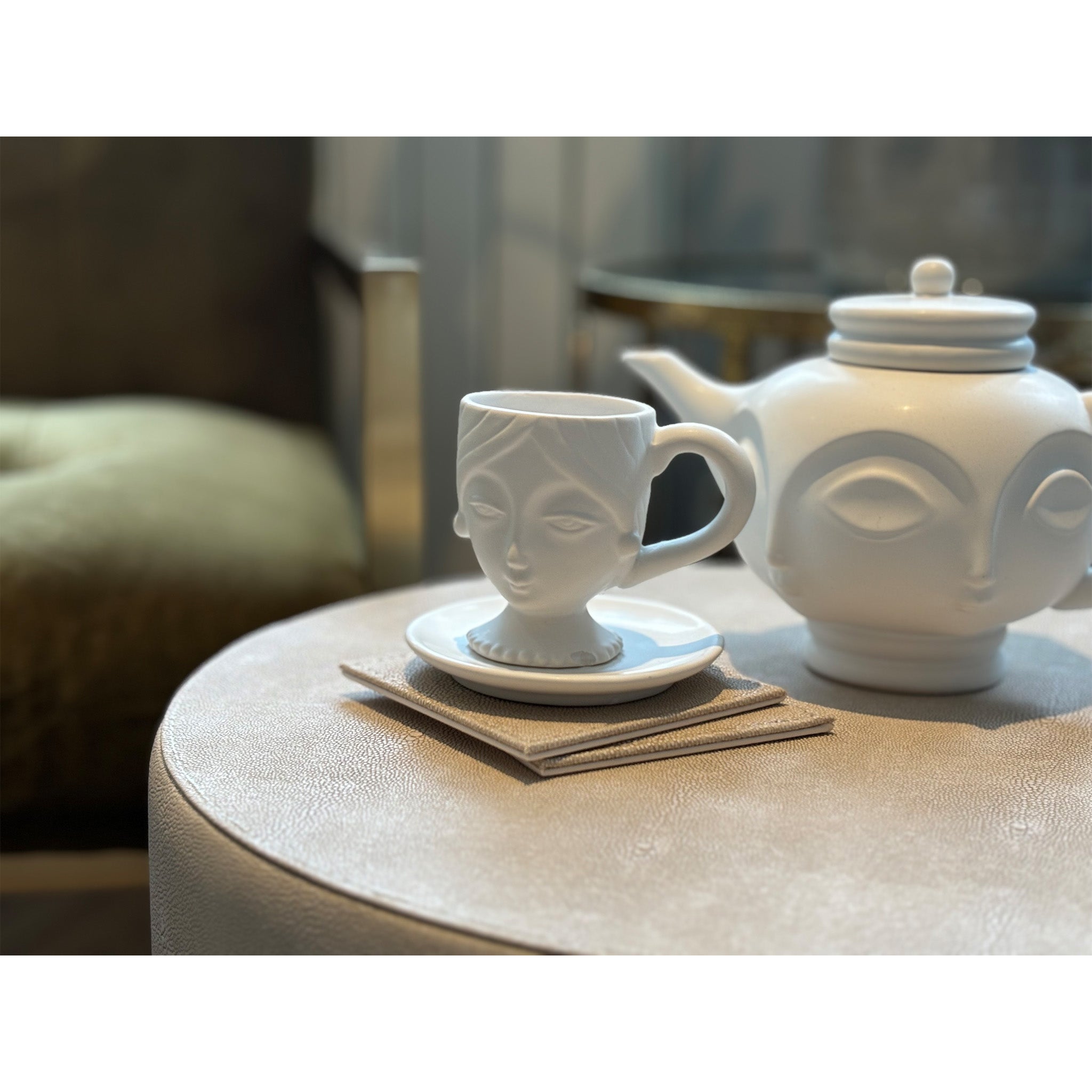 Face Detail Tea Set - 3 Piece